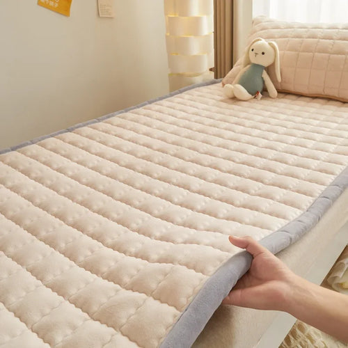 Winter Flannel Soft Mattress Topper