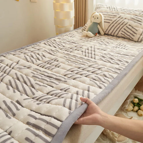 Winter Flannel Soft Mattress Topper