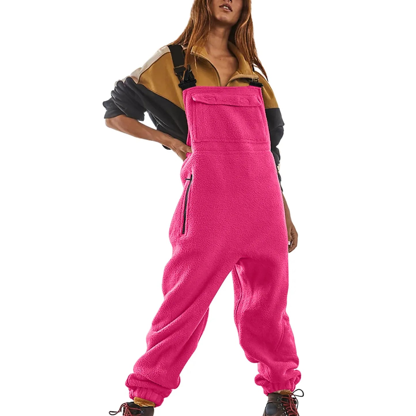 Womens Fleece Overalls