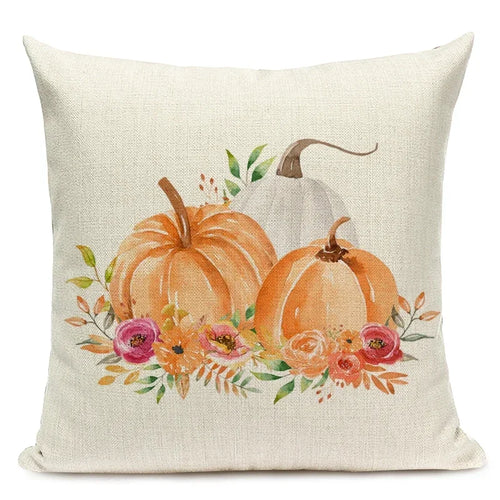 Autumn Pumpkin Cushion Cover