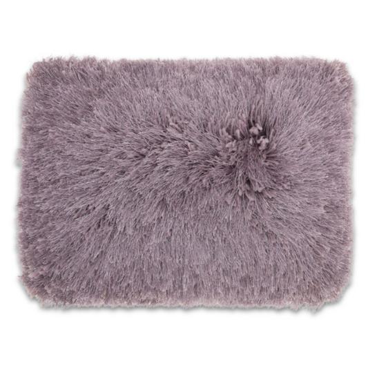 Lavender Super Shaggy Throw Pillow – Plush Luxury Meets Playful Texture