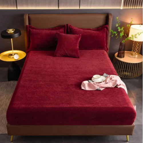 Leorate Velvet Mattress Cover
