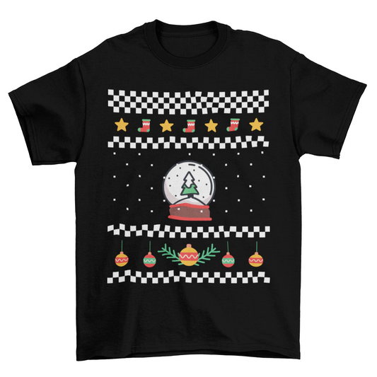 Ugly Christmas Holiday Sweater T-shirt – Festive Comfort, Zero Itchiness