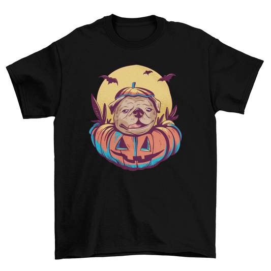 Halloween Pug T-Shirt – Where Cuteness Meets Creepy (Well, Mostly Cuteness)