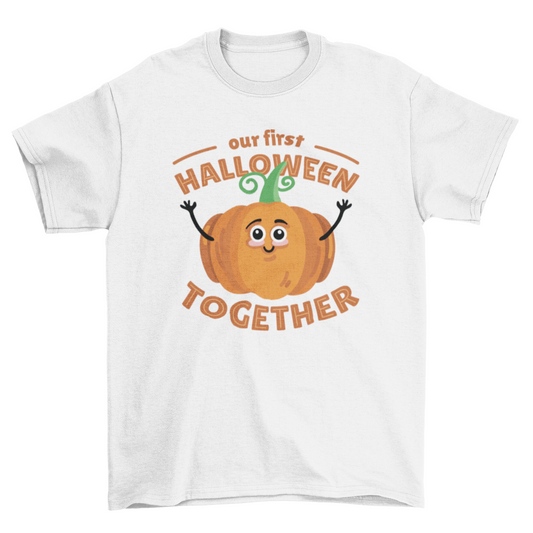 First Halloween Together T-shirt – Celebrate Your First Spooky Season Side by Side