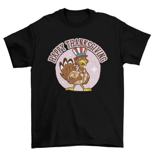 Patriot Thanksgiving T-shirt – Festive, Fun, and Feathered Comfort