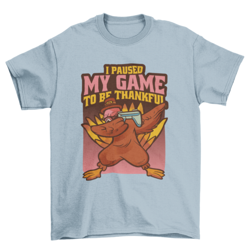 Gaming Turkey Thanksgiving T-Shirt | Comfy & Hilarious Gamer Tee