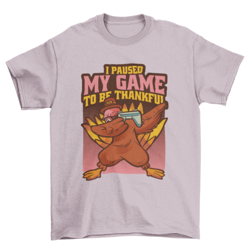 Gaming Turkey Thanksgiving T-Shirt | Comfy & Hilarious Gamer Tee
