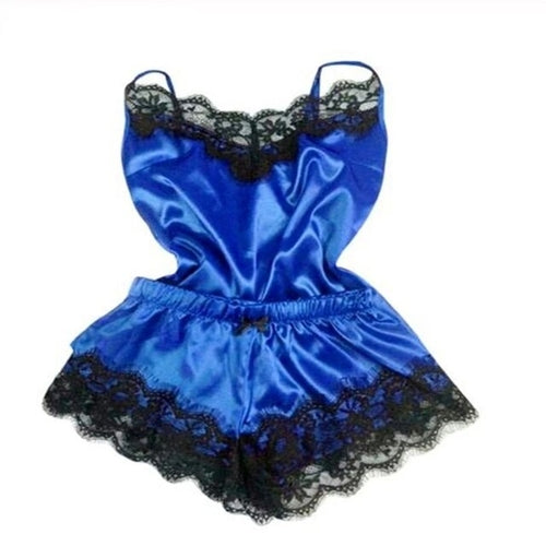 Satin Shorts Sleepwear Set
