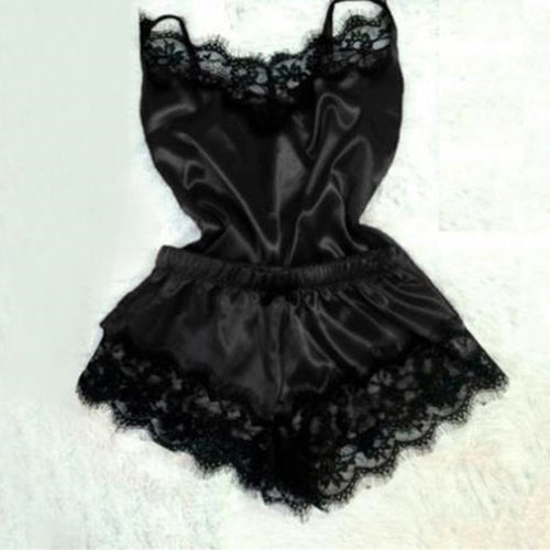 Satin Shorts Sleepwear Set