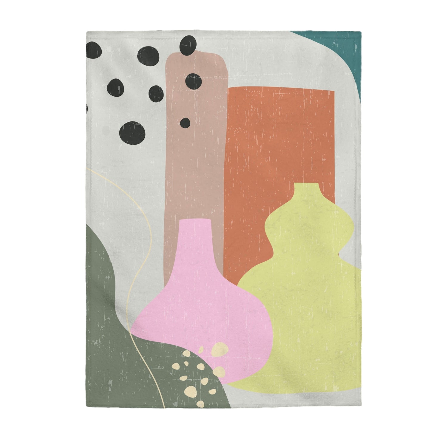 Abstract Plush Throw Blanket
