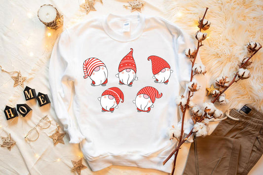 Cute Gnomes Christmas Sweatshirt – Whimsical, Warm & Wonderfully Festive!