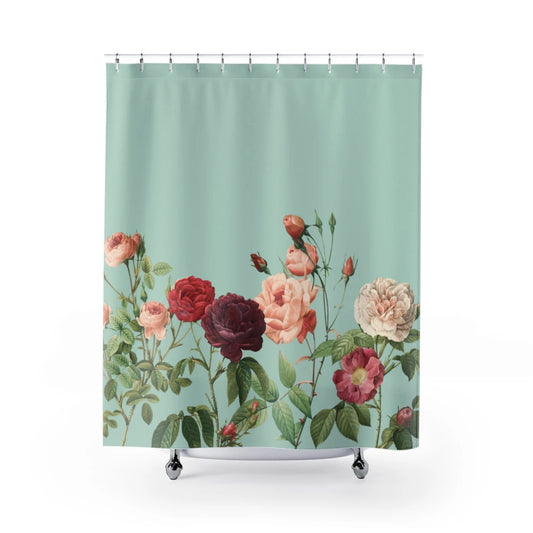 Rose Garden Shower Curtain — A Blooming Escape for Your Bathroom