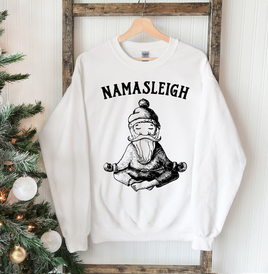 Namasleigh Christmas Sweatshirt – Unisex Holiday Sweatshirt