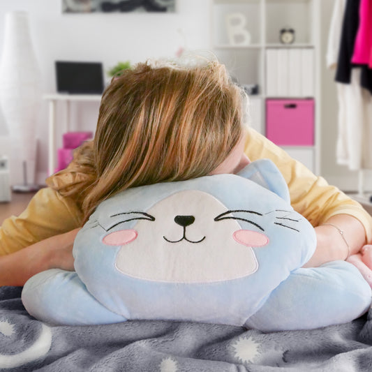 Glow in the Dark Blanket & Cat Neck Pillow