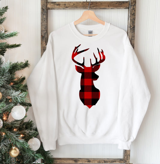 Christmas Deer Sweatshirt – Cozy Festive Comfort for Your Winter Chill Sessions