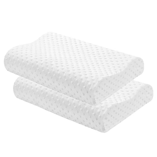 Contour Memory Foam Pillow with Orthopedic Head, Neck and Back Support