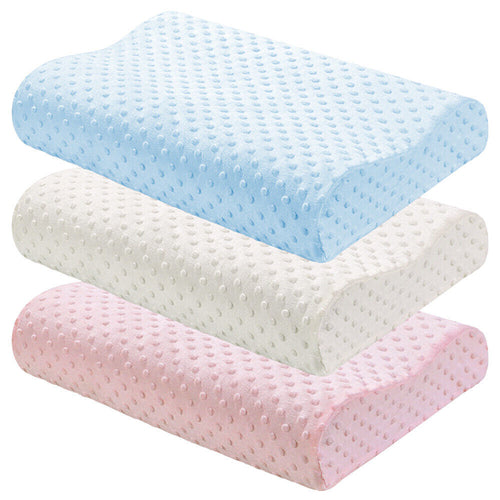Contour Memory Foam Pillow with Orthopedic Head, Neck and Back Support