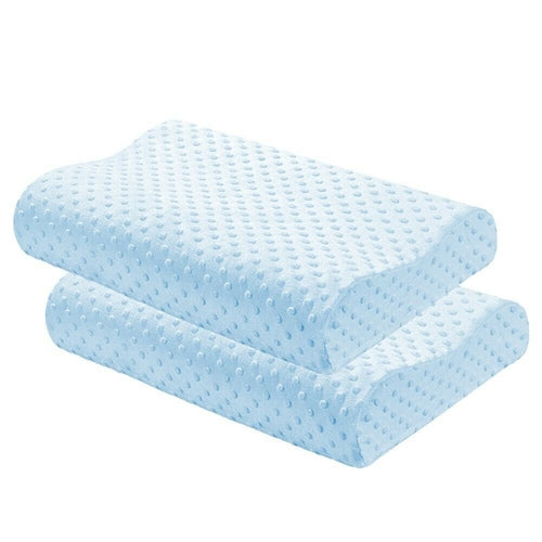 Contour Memory Foam Pillow with Orthopedic Head, Neck and Back Support