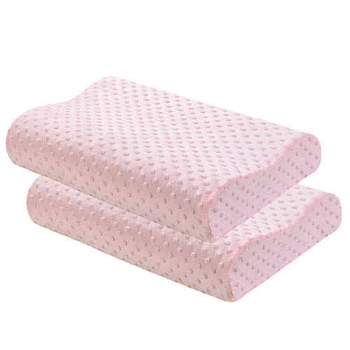 Contour Memory Foam Pillow with Orthopedic Head, Neck and Back Support