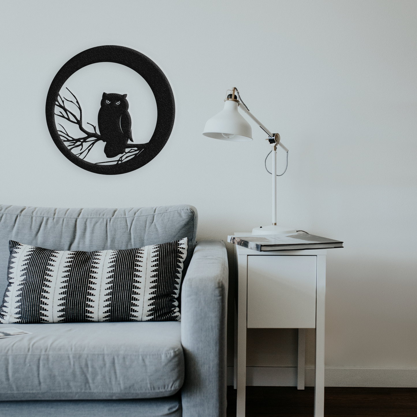 Halloween Owl Metal Wall Art