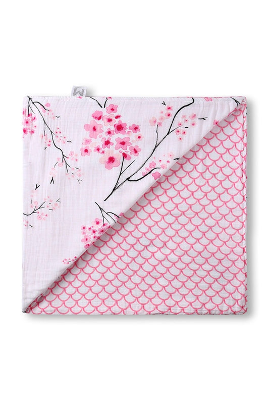 Organic Snug Blanket - Cherry Blossom | Cozy, Breathable Baby Essential
