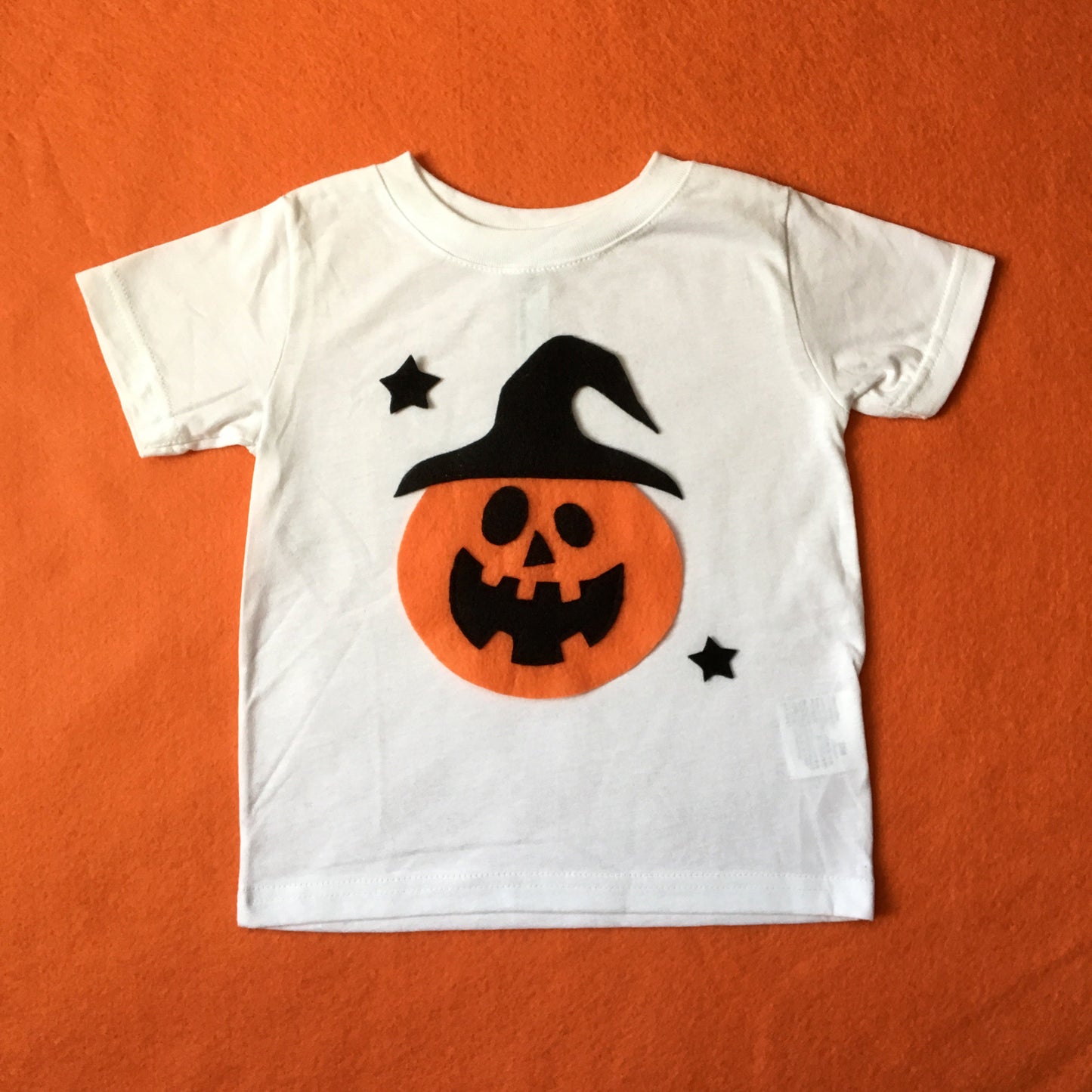 Pumpkin Witch Kids T-shirt – Handmade Halloween Magic for Little Ones