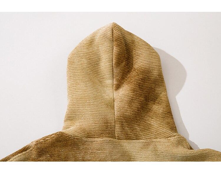 Furry Cute Bear Patch Fleece Oversized Hoodie