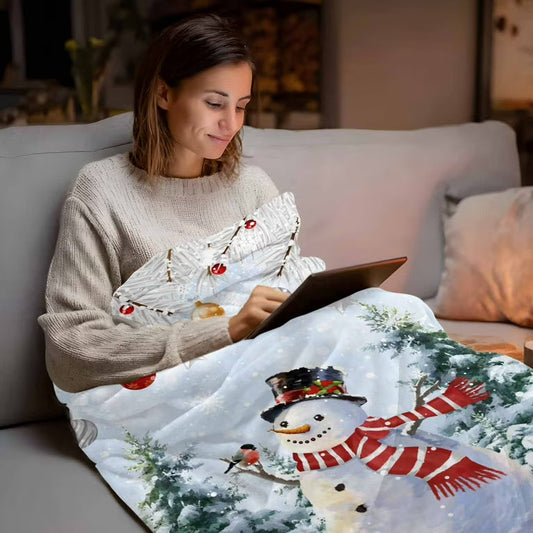 Snowman Throw Blanket: Festive Without Overdoing It