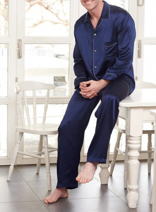 Men's Timeless Silk Pajamas: Royalty to Modern Comfort