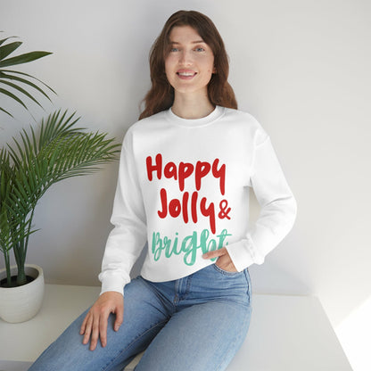 Happy Jolly & Bright Christmas Sweatshirt