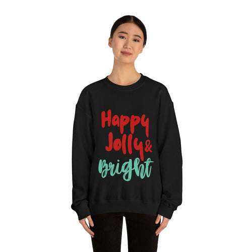 Happy Jolly & Bright Christmas Sweatshirt