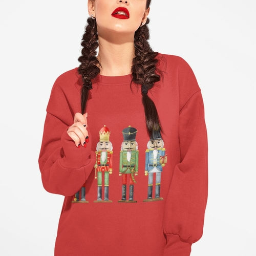 Women's Nutcracker Toy Soldiers Christmas Sweatshirt