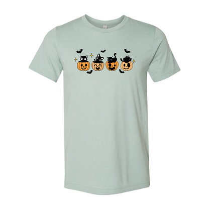 Black Cat Pumpkin Halloween Shirt