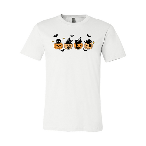 Black Cat Pumpkin Halloween Shirt