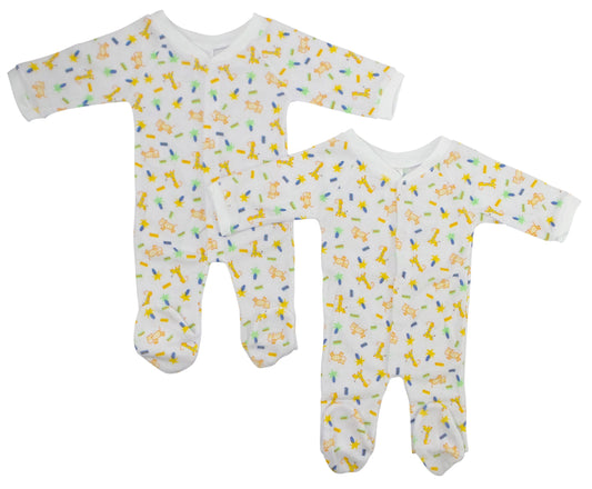 Terry Sleep & Play Baby Pajamas (Pack of 2)
