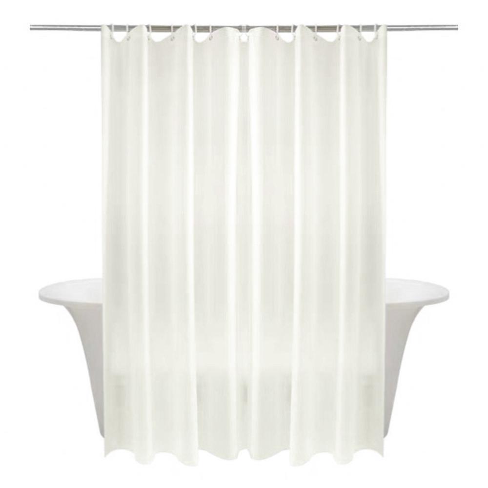 PEVA Frosted Shower Curtain Semi Transparent  Bath Curtain