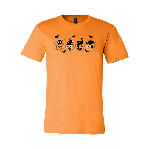 Black Cat Pumpkin Halloween Shirt