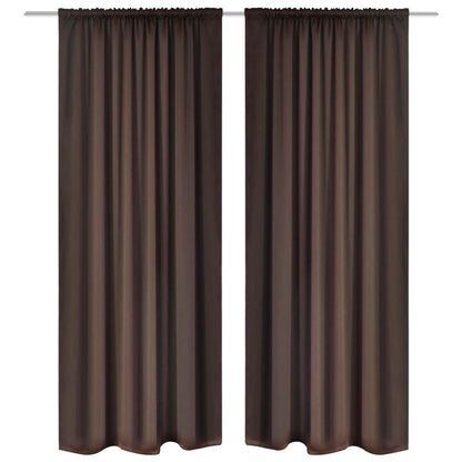 2 pcs Gray Slot-Headed Blackout Curtains 53" x 96"