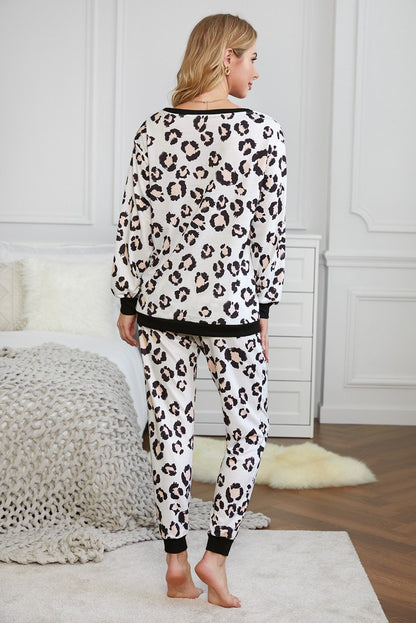 Leopard Print Loungewear Set