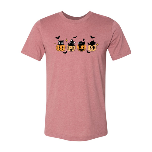 Black Cat Pumpkin Halloween Shirt