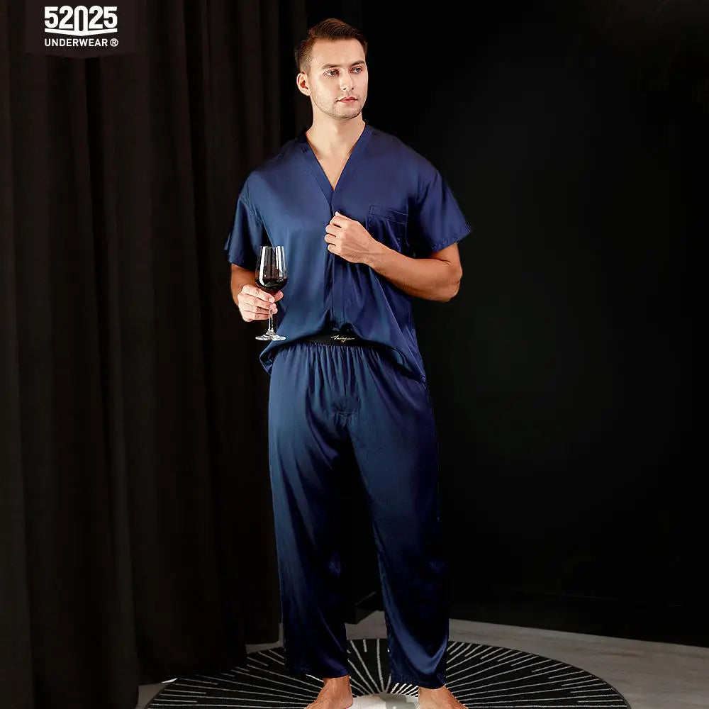 Men’s 100% Mulberry Silk Pajama Set