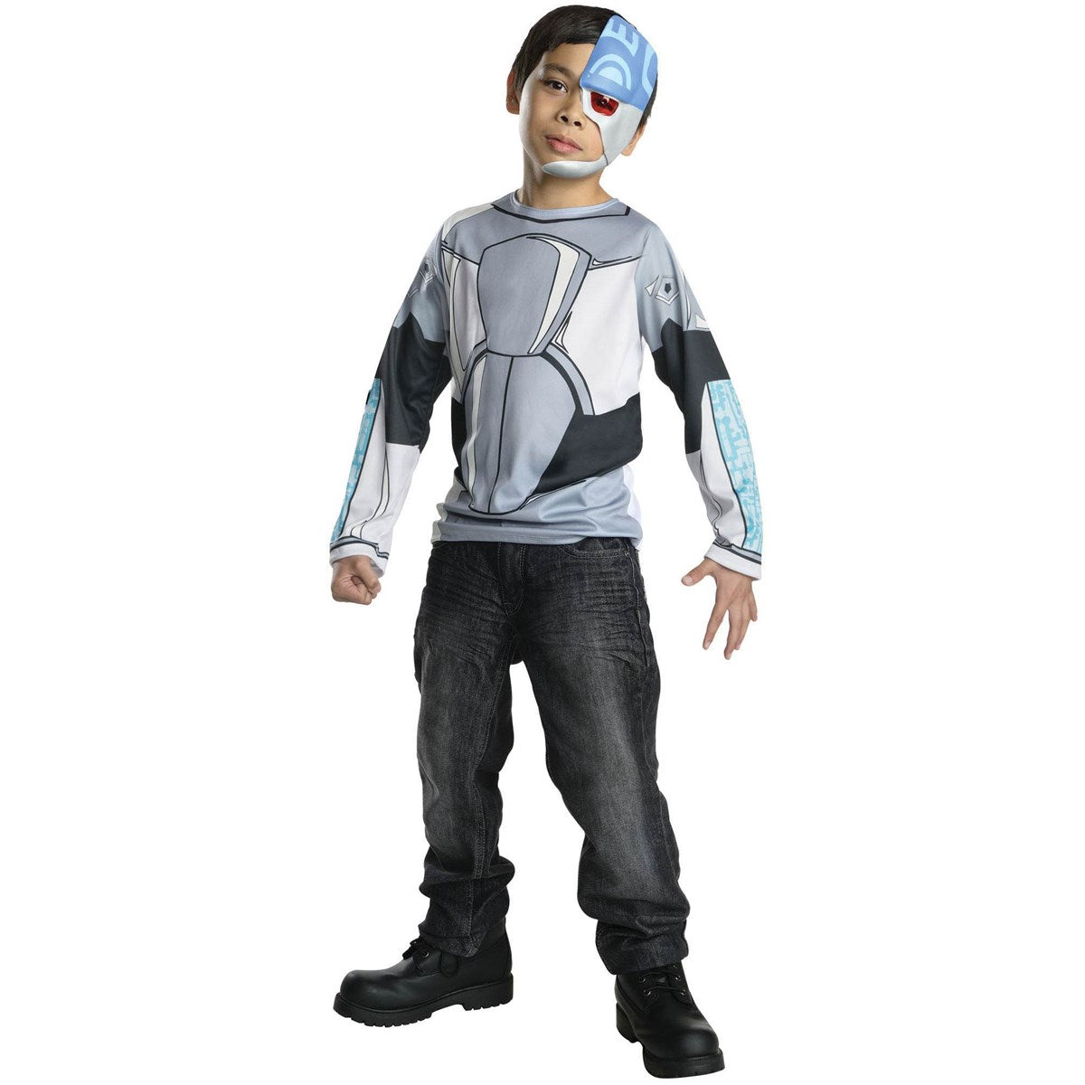 Halloween Kids Teen Titans Cyborg Costume