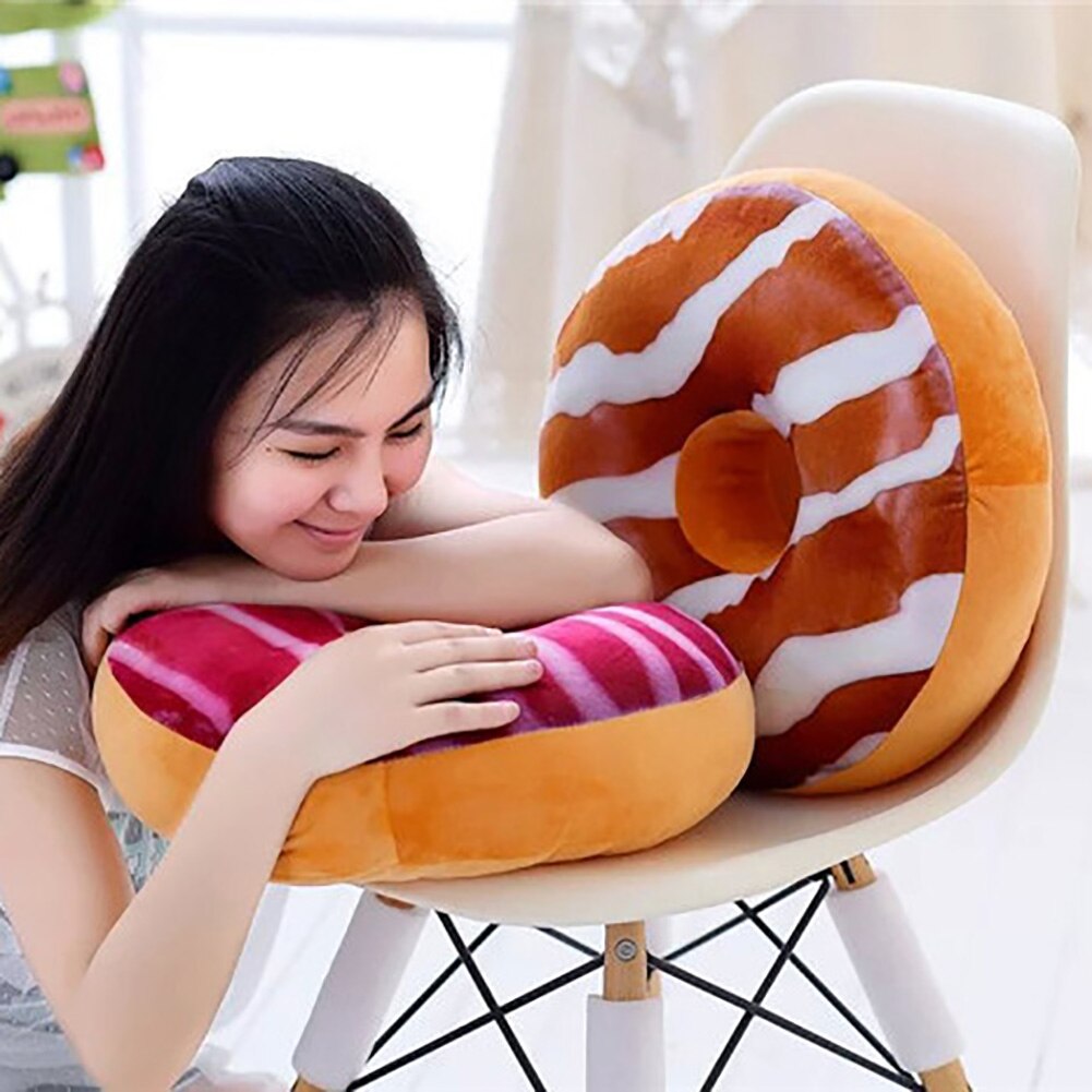 3D Donut Novelty Pillow