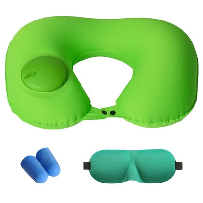 Inflatable Travel Folding Neck Pillow