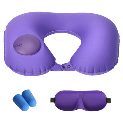 Inflatable Travel Folding Neck Pillow