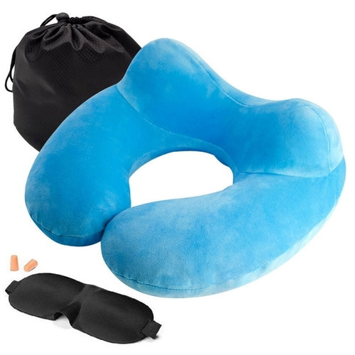 Inflatable Travel Folding Neck Pillow