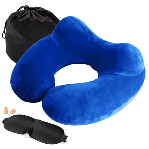 Inflatable Travel Folding Neck Pillow