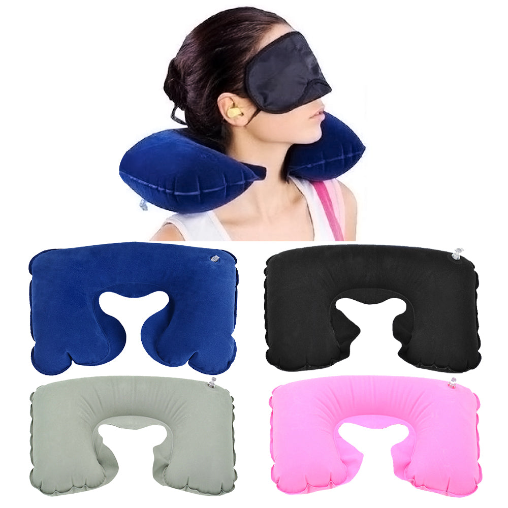 Inflatable Travel Folding Neck Pillow