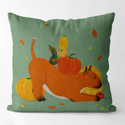 Pumpkin Fall Decor Cushion Cover